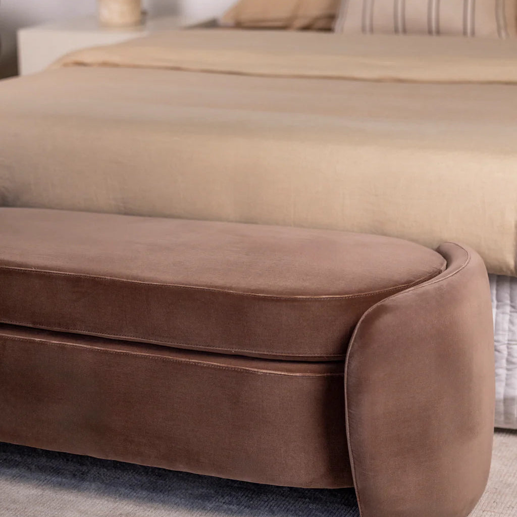 Jude Coco Long Ottoman Bench