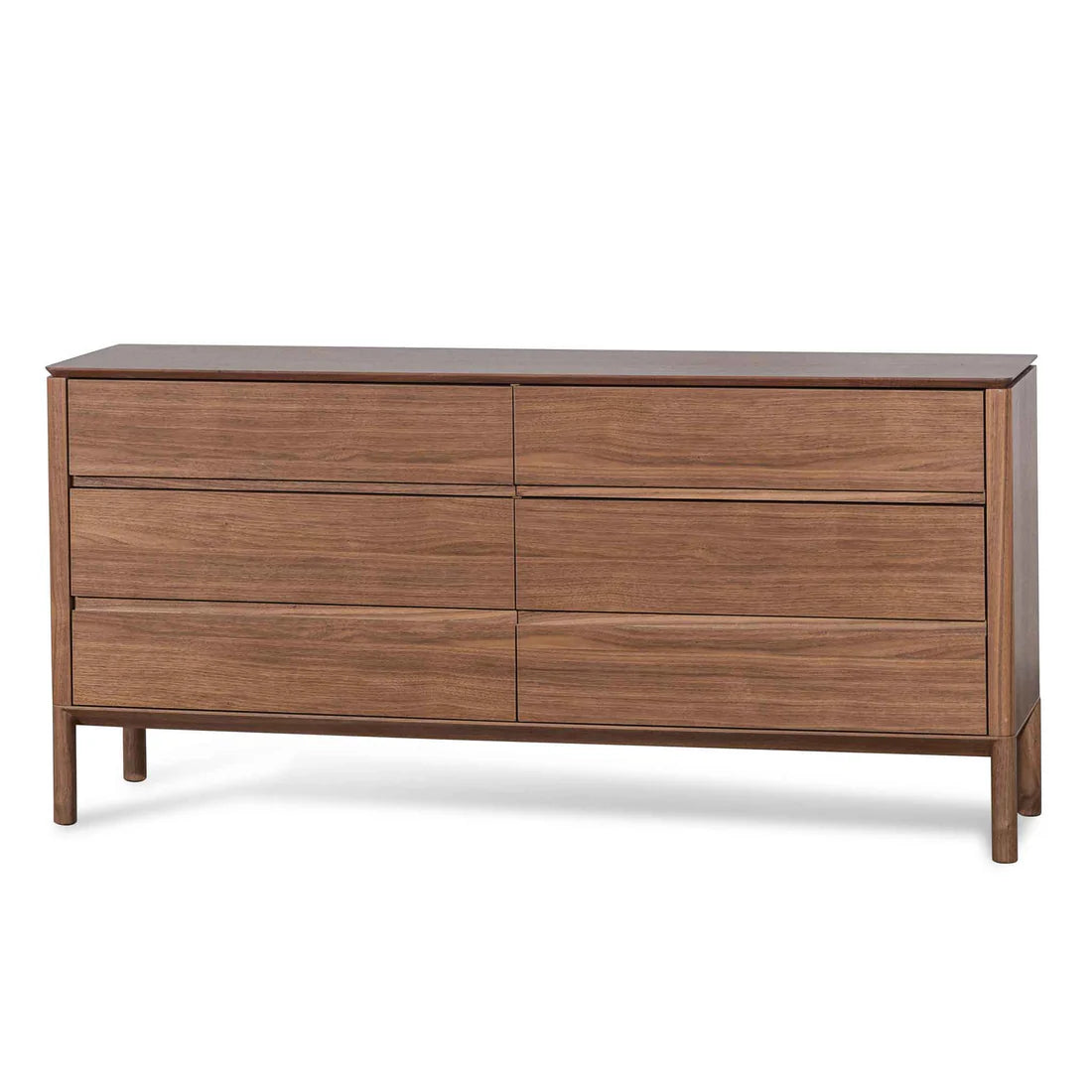 Norris 6 Drawers Wooden Chest - Walnut