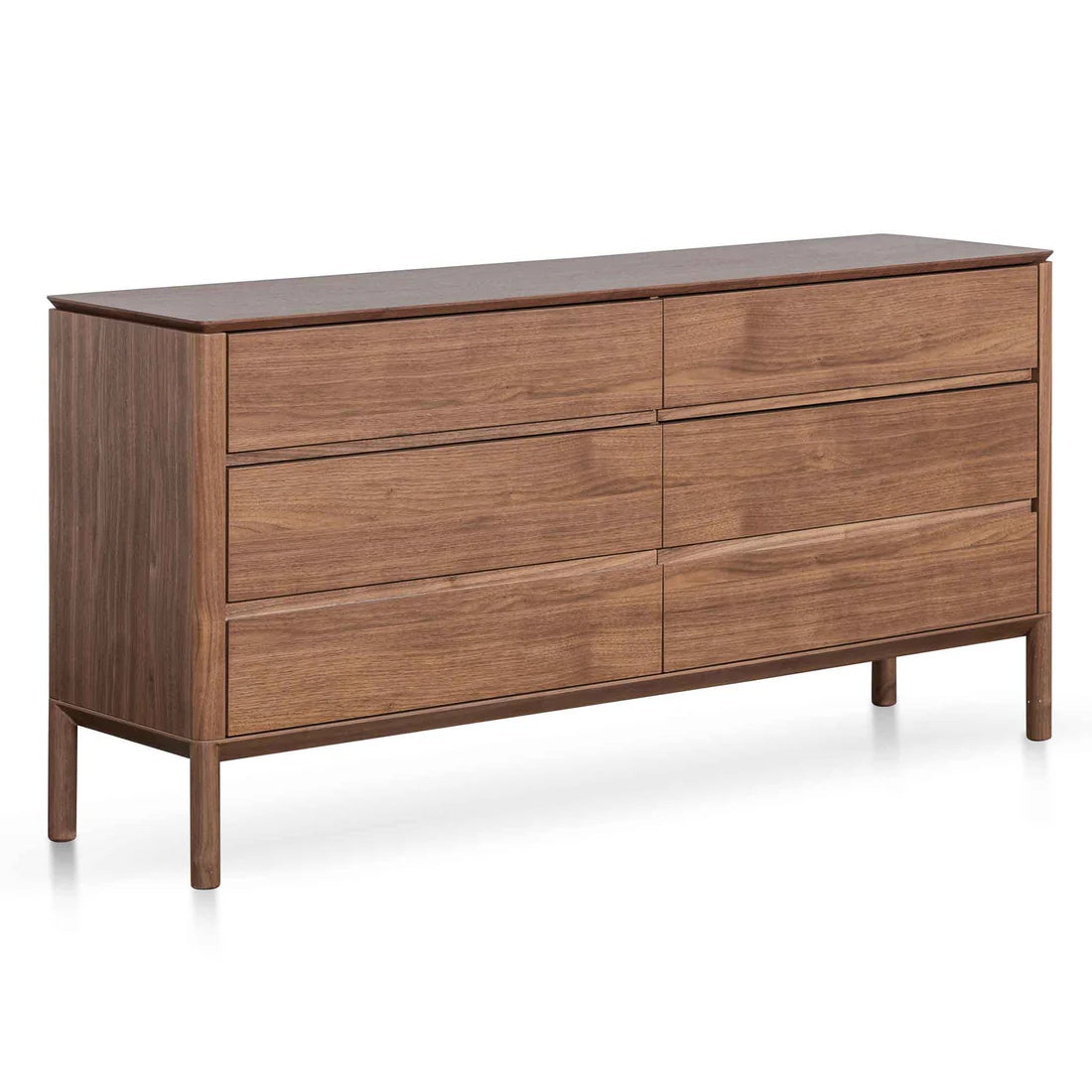 Norris 6 Drawers Wooden Chest - Walnut