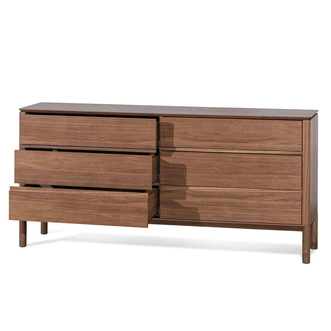 Norris 6 Drawers Wooden Chest - Walnut