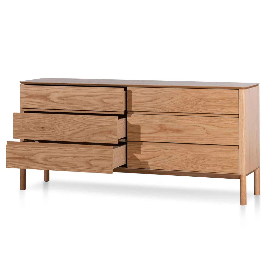 Norris 6 Drawers Wooden Chest - Natural