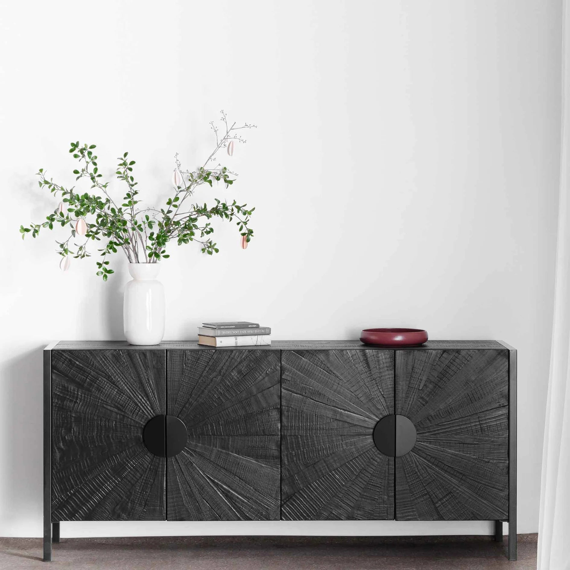 Adaline Wooden Buffet Unit - Black