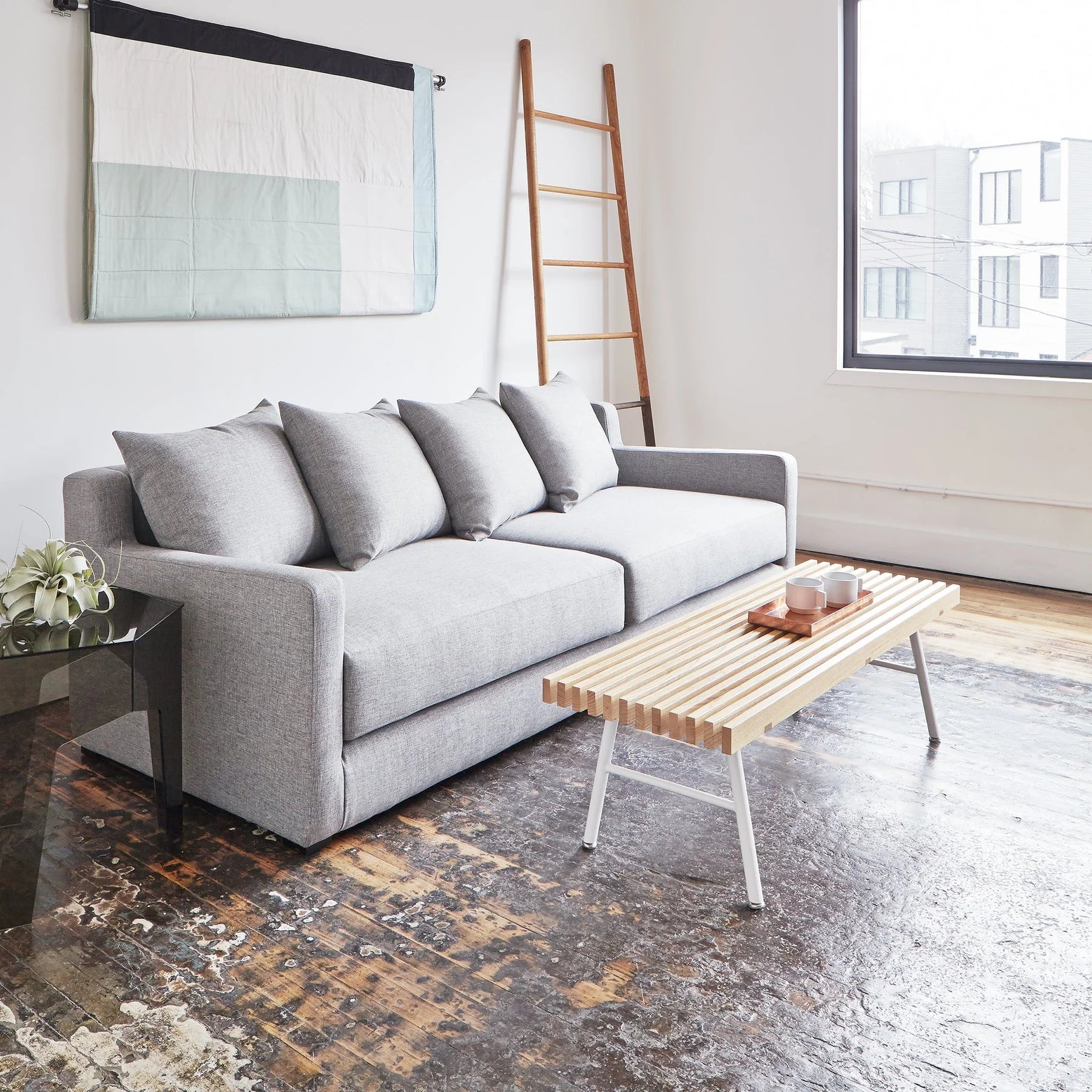 Gus Flipside Sofa Bed - Parliament Stone