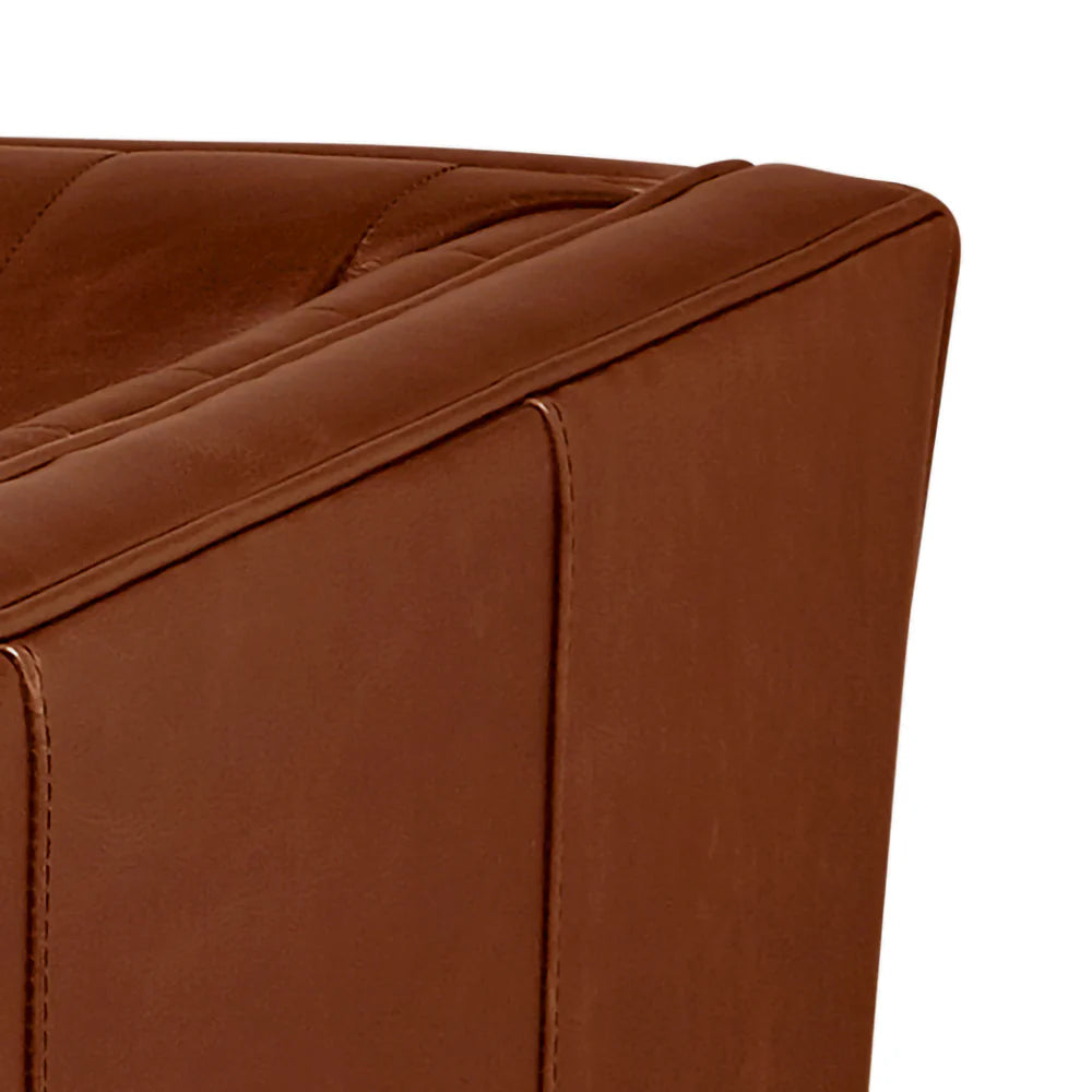 Wallace Lounge Chair - Saddle Brown