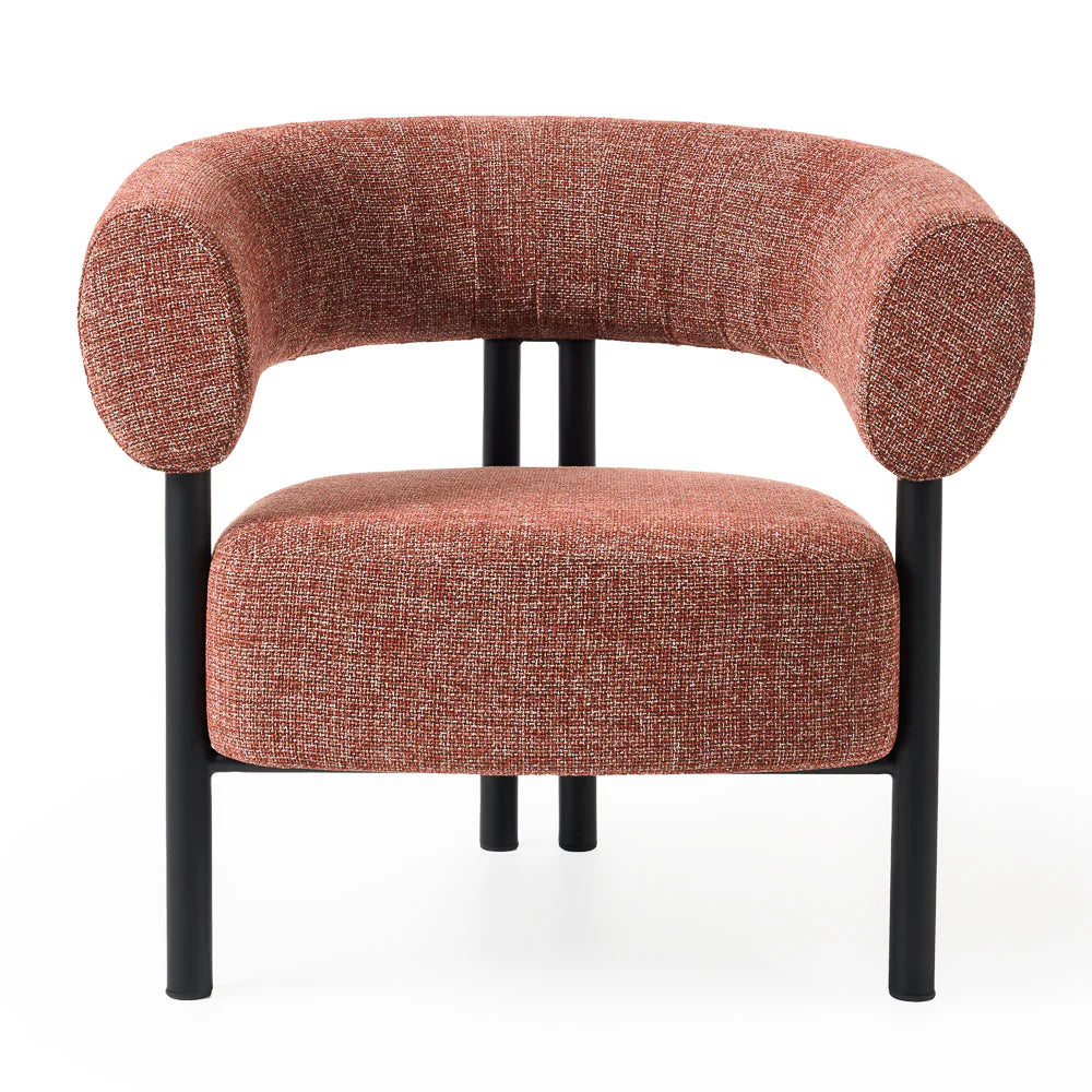 Harris Occasional Chair - Black/Rust