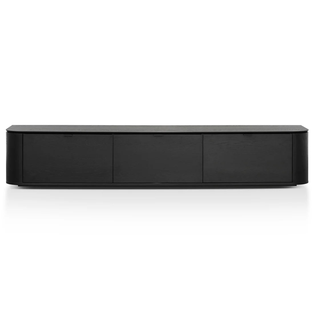 Curve TV Entertainment Unit - Black Oak