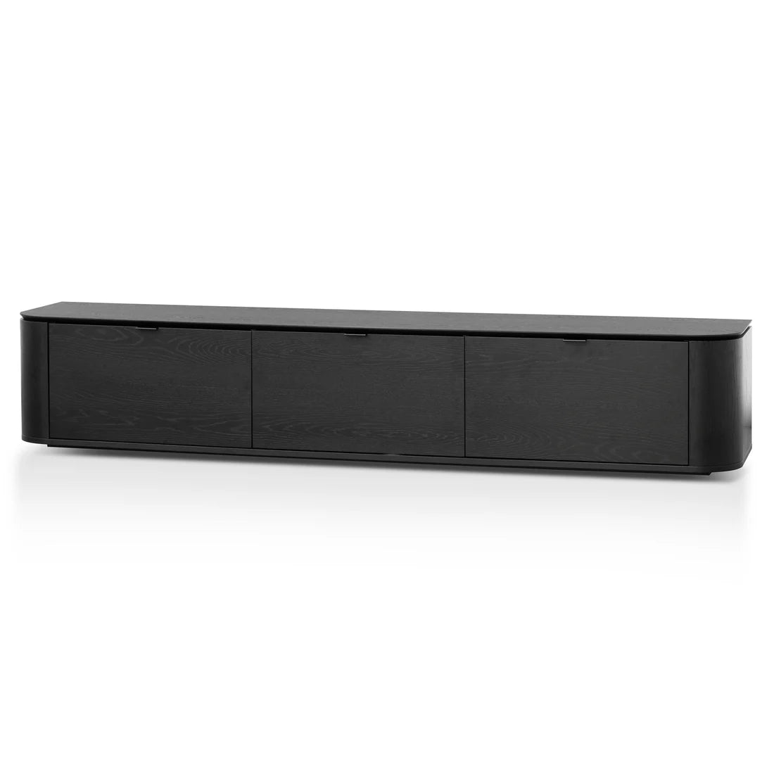 Curve TV Entertainment Unit - Black Oak