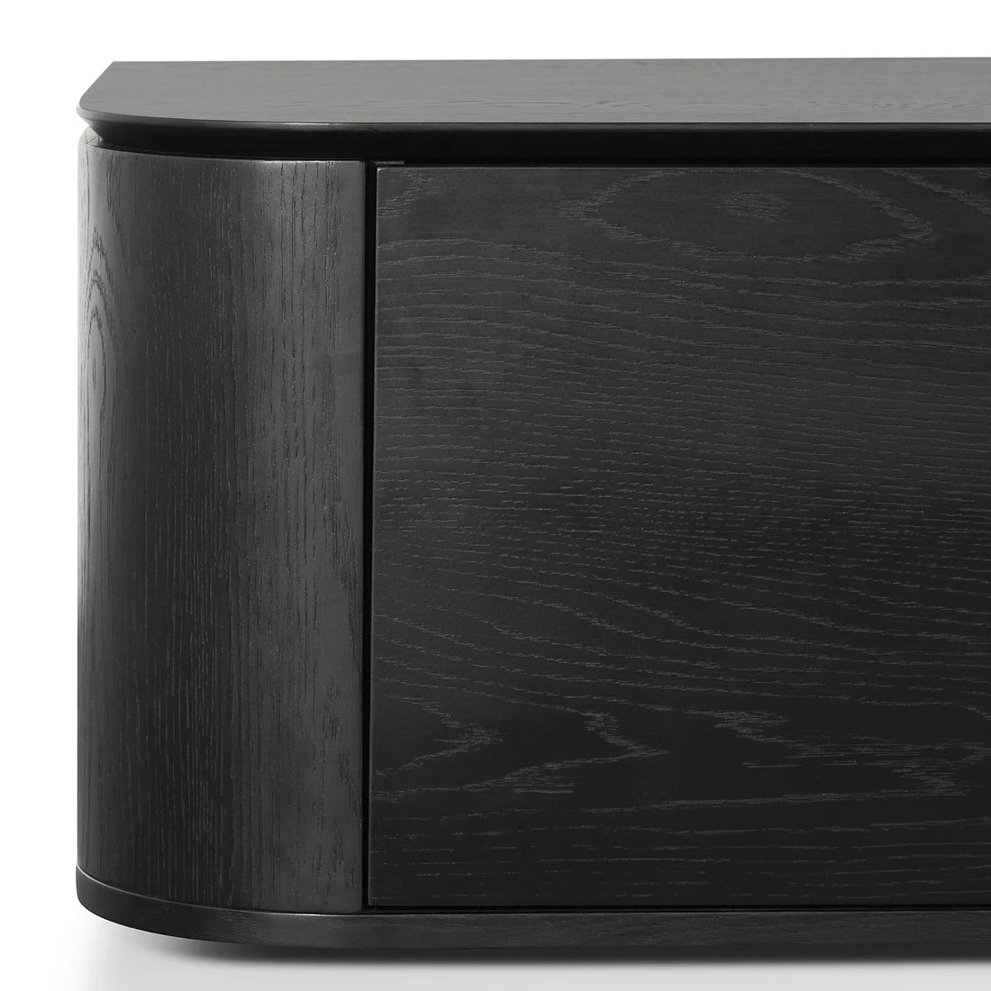 Curve TV Entertainment Unit - Black Oak