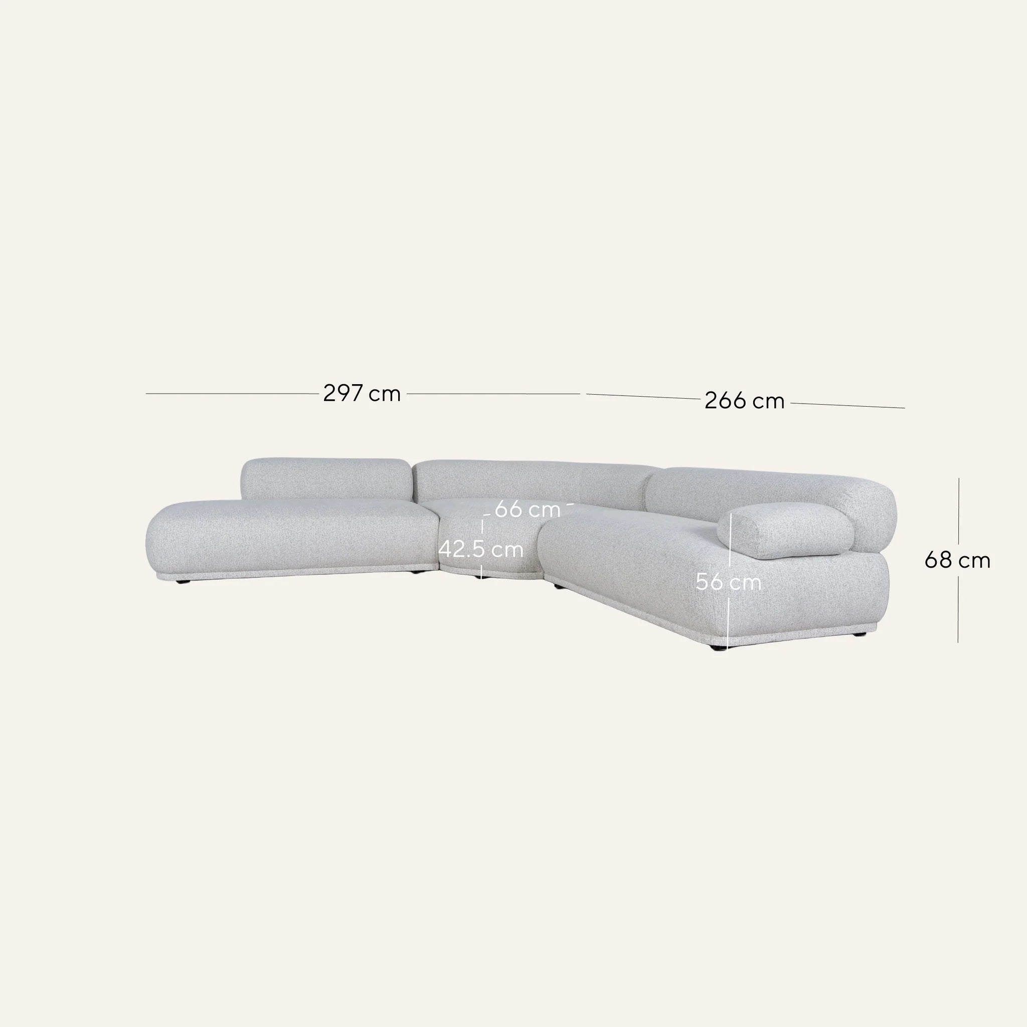 Solara Modular Corner Sofa with Chaise