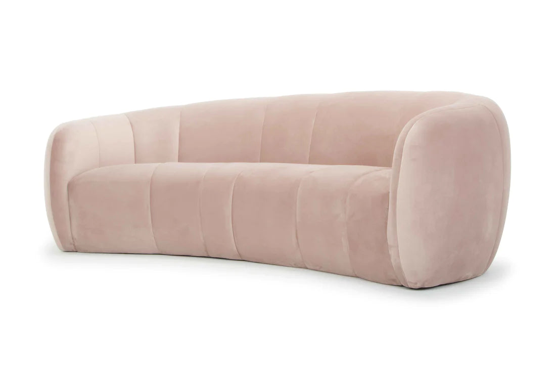 Marisol 3 Seater Fabric Sofa - Blush