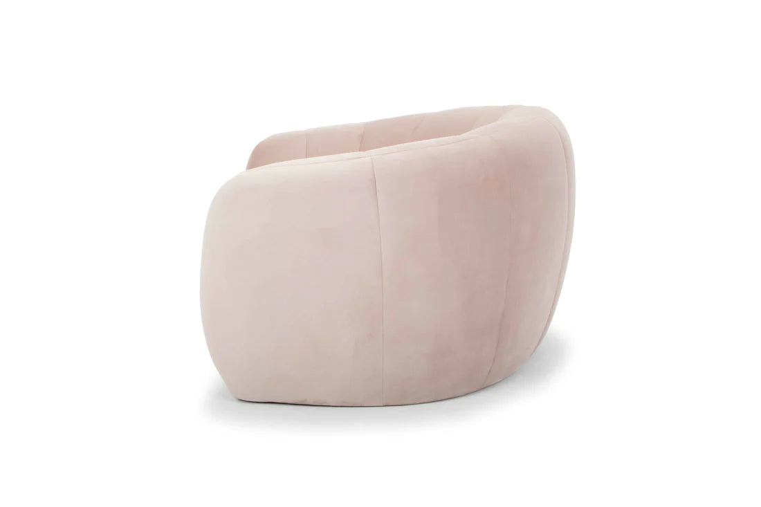 Marisol 3 Seater Fabric Sofa - Blush