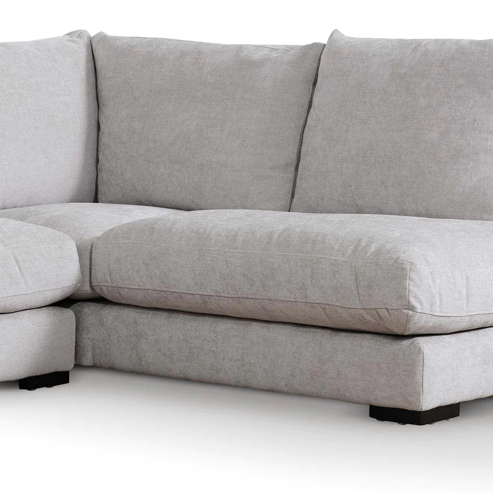 Lucinda 4 Seater Right Chaise Sofa (Oyster Beige)