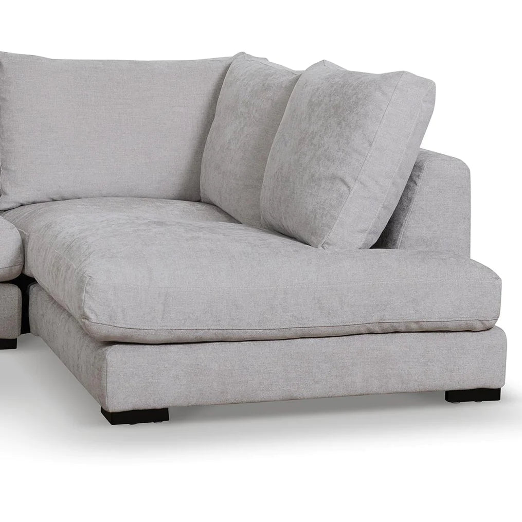 Lucinda 4 Seater Right Chaise Sofa (Oyster Beige)