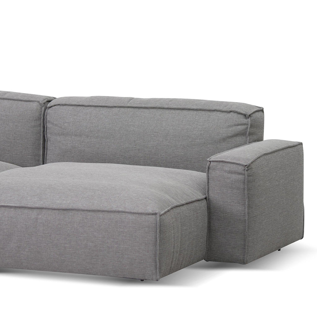 Roshil Right Chaise Sofa - Graphite Grey