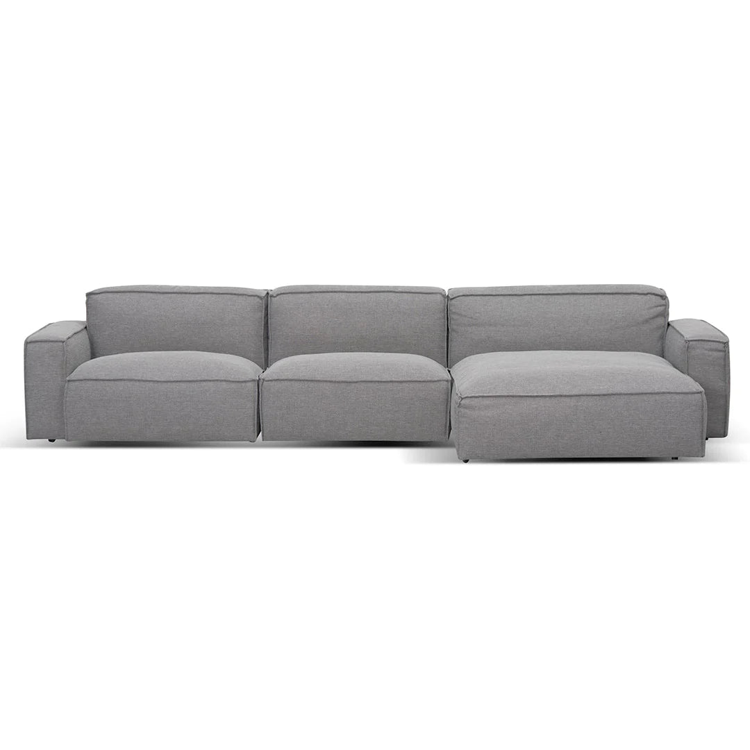 Roshil Right Chaise Sofa (Graphite Grey)
