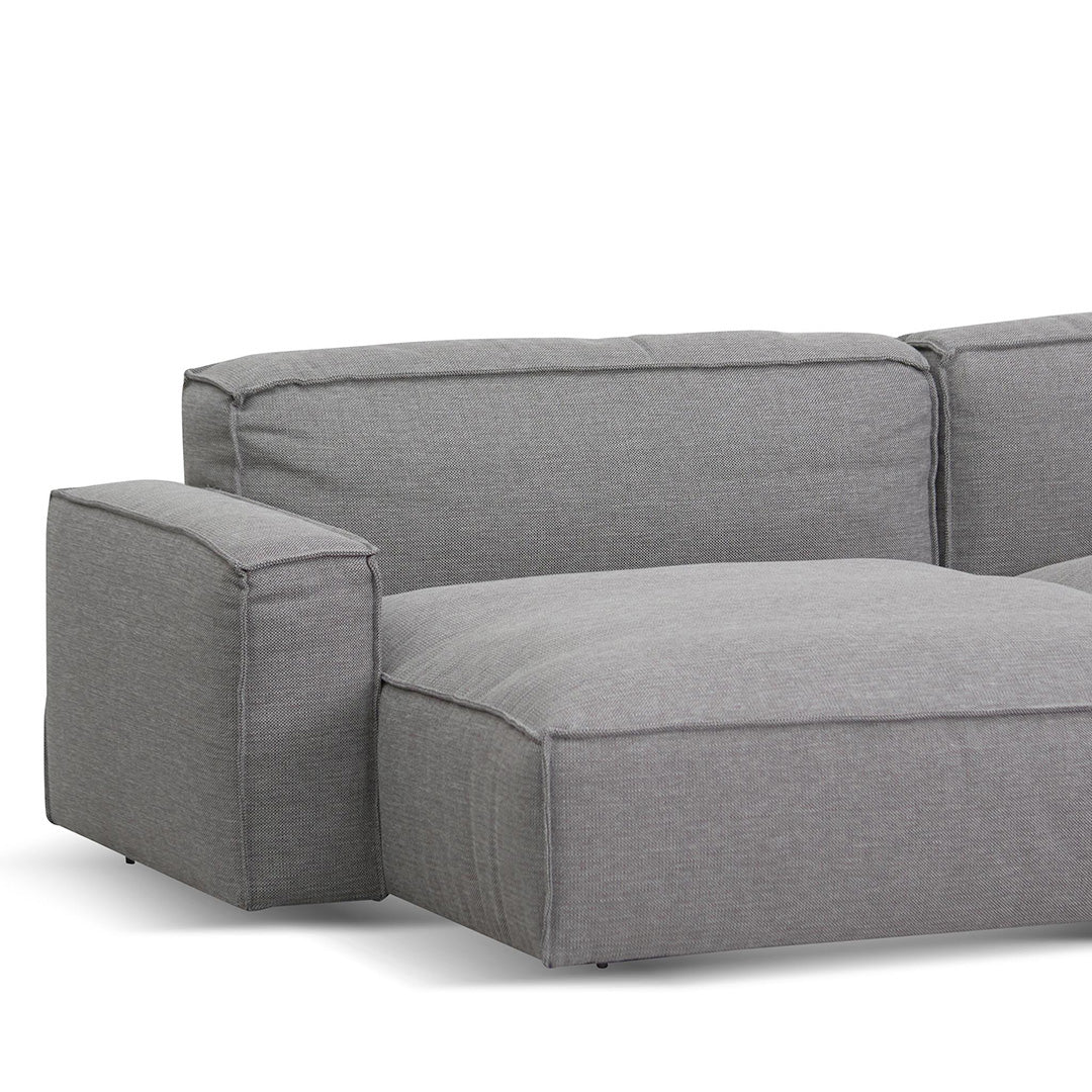 Roshil Left Chaise Sofa - Graphite Grey