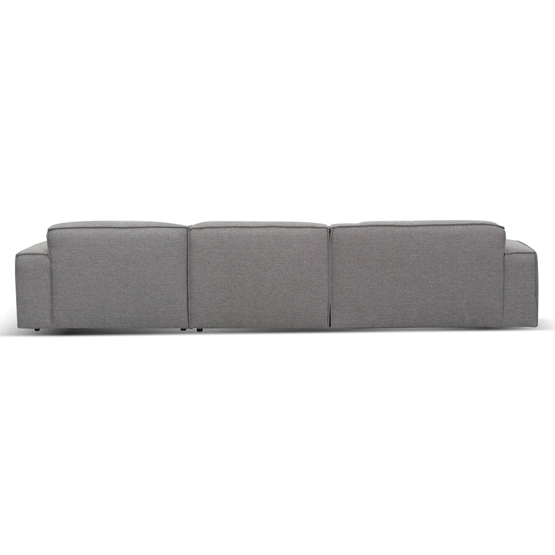 Roshil Left Chaise Sofa - Graphite Grey