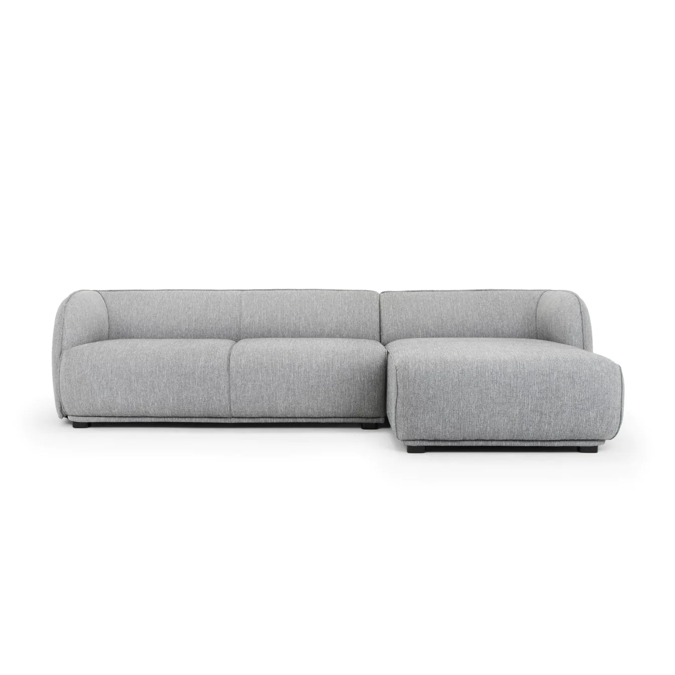 Troy 3 Seater Right Chaise Sofa (Graphite Grey)