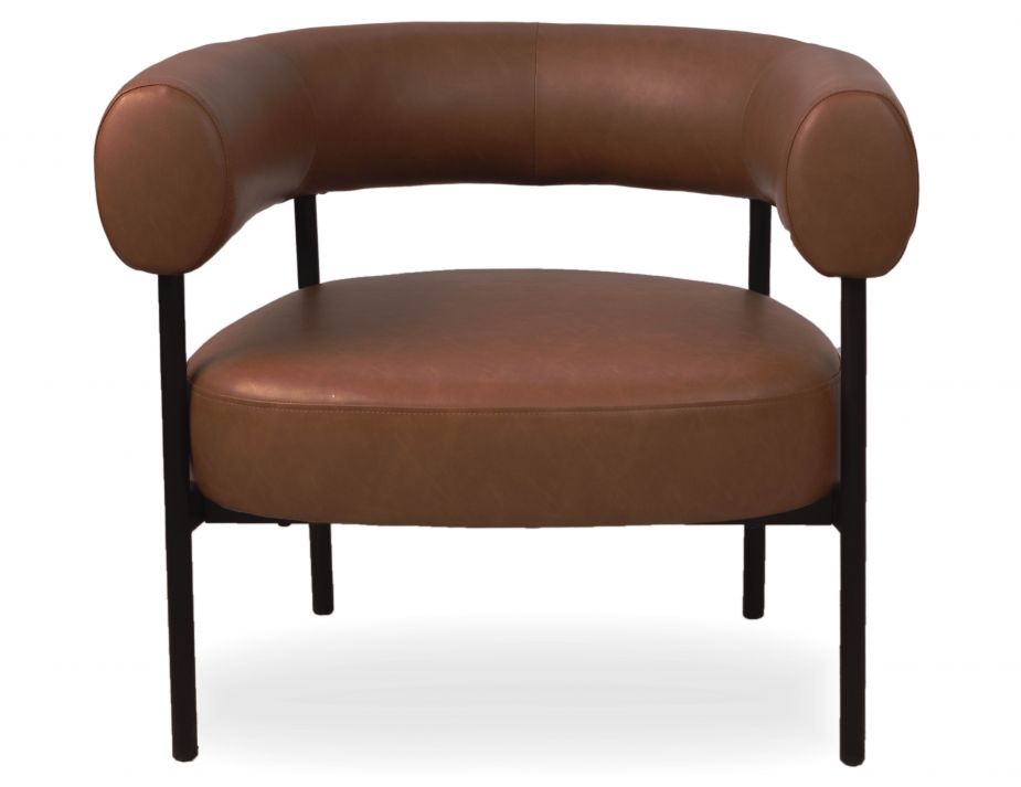 Marlowe Armchair - Retro Brandy PU