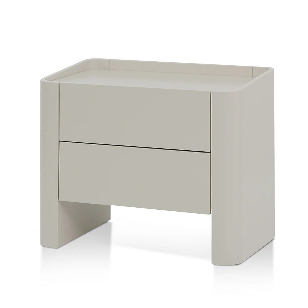 Latonya Bedside Table - Light Grey