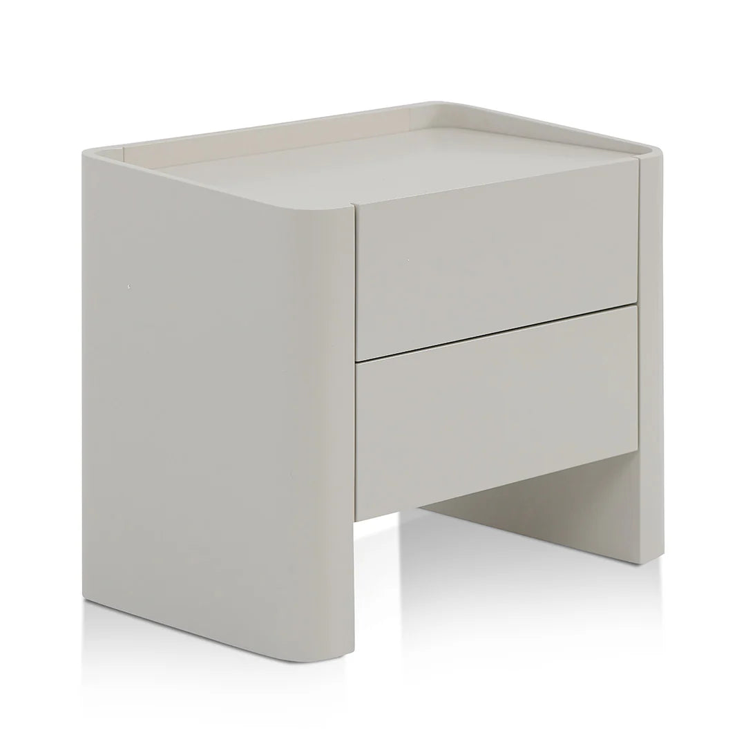 Latonya Bedside Table - Light Grey