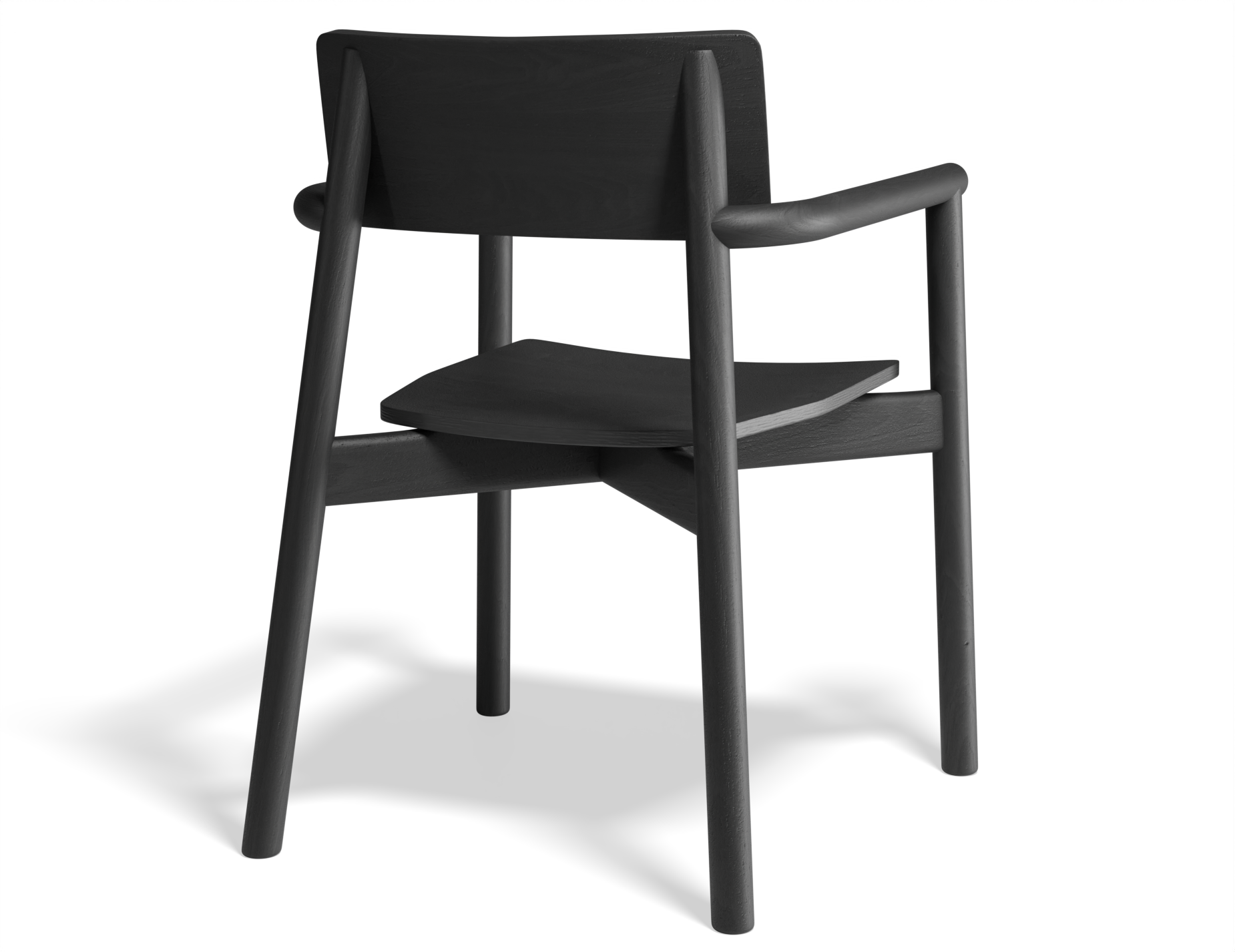 Andi Dining Armchair - Black Stained Ash