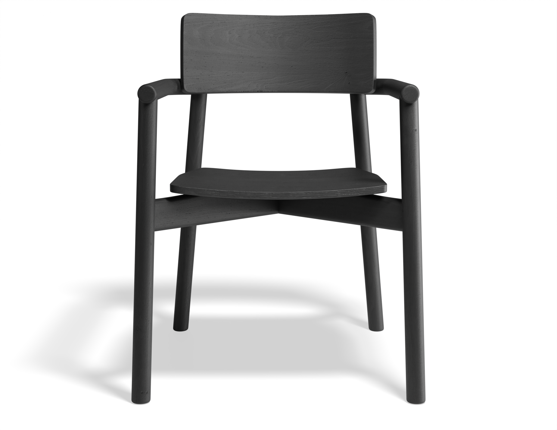 Andi Dining Armchair - Black Stained Ash