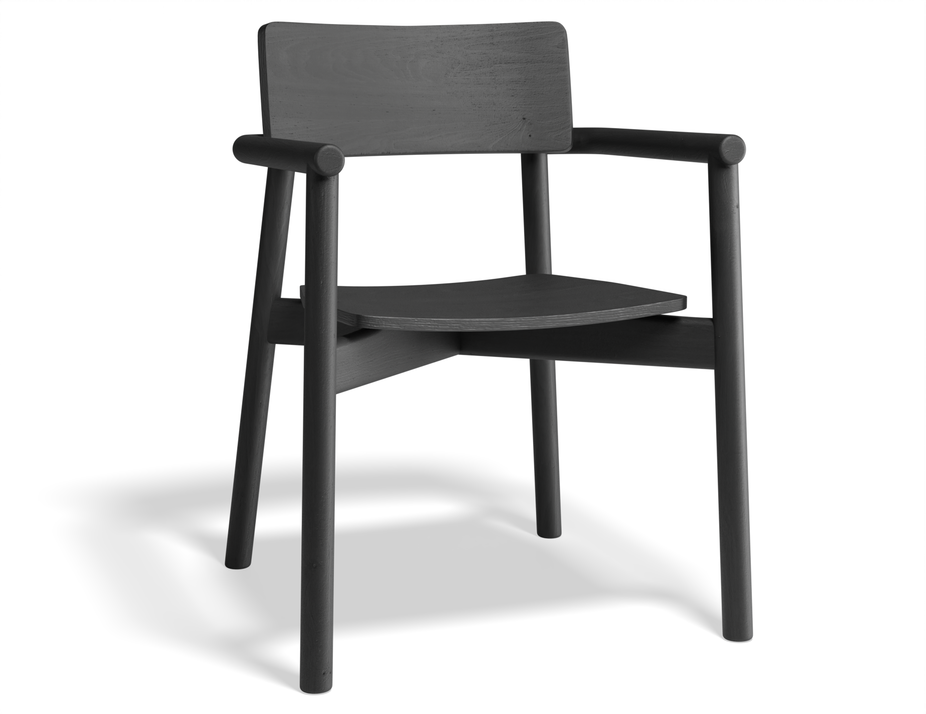 Andi Dining Armchair - Black Stained Ash