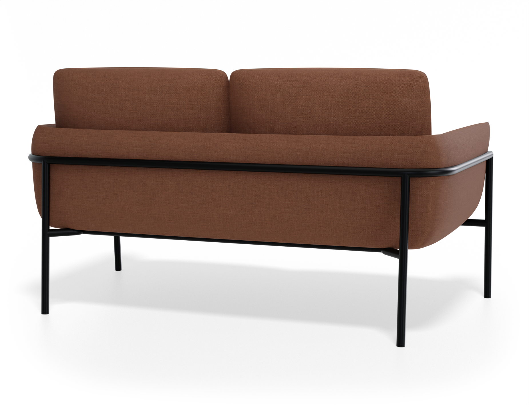 Charlie 2 Seat Sofa - Terracotta Rust