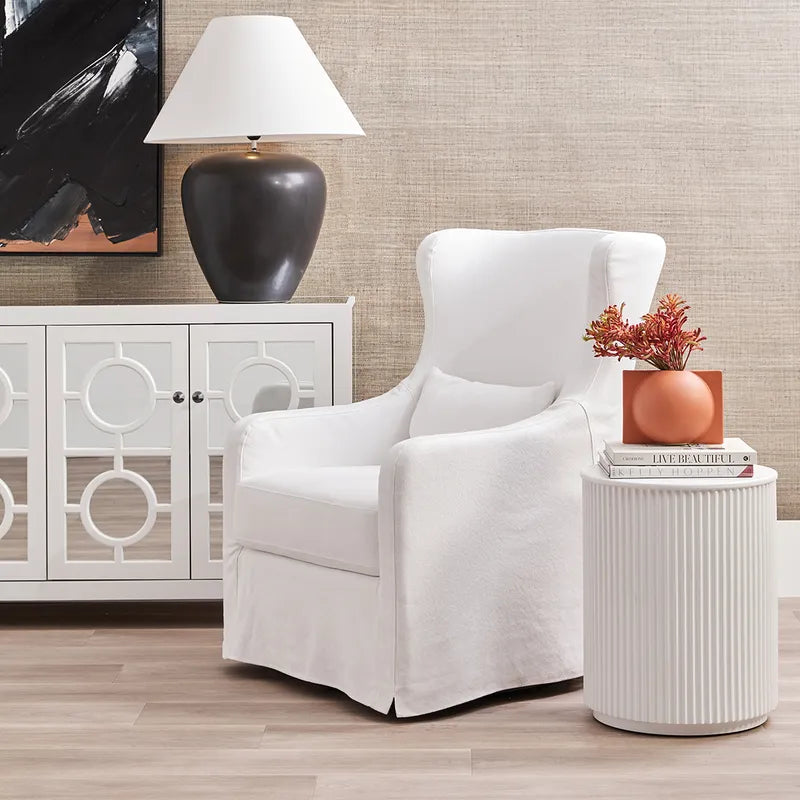 Nomad Side Table - White