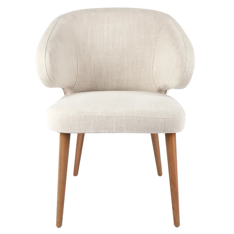 Harlow Natural Dining Chair - Natural Linen