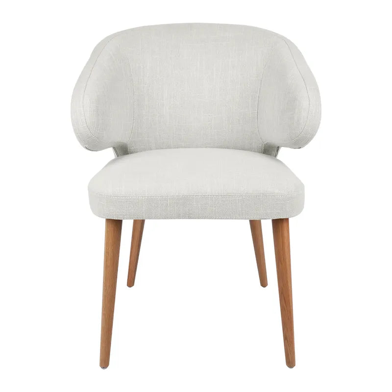 Harlow Natural Dining Chair - Natural Linen