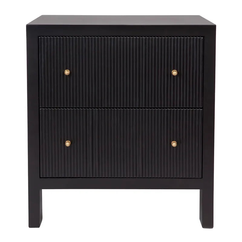 Ariana Bedside Table - Black