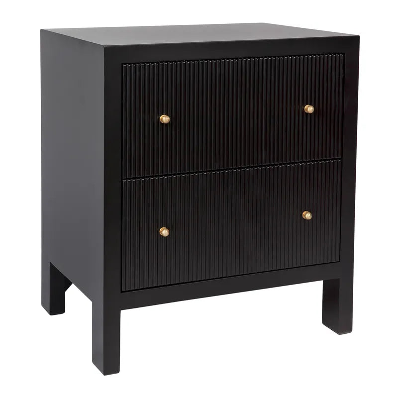 Ariana Bedside Table - Black