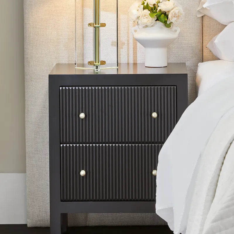 Ariana Bedside Table - Black