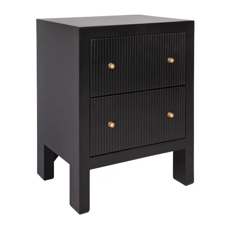 Ariana Bedside Table - Black