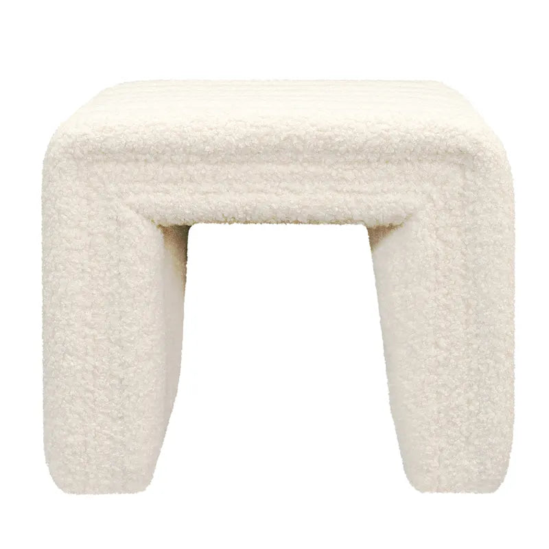 Savoy Stool (Off White Shearling)