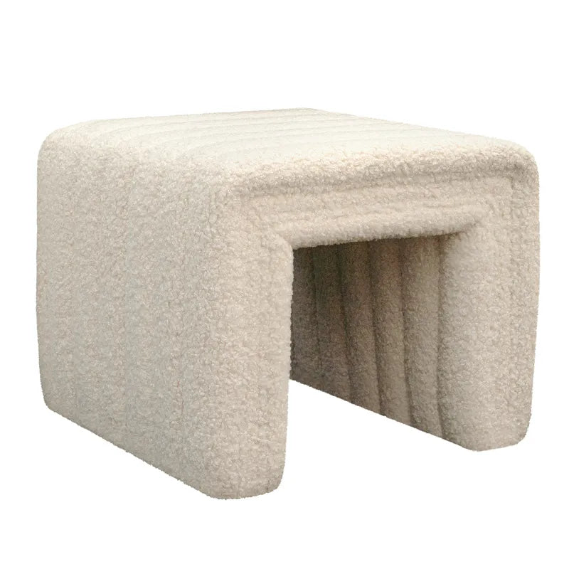 Savoy Stool (Off White Shearling)
