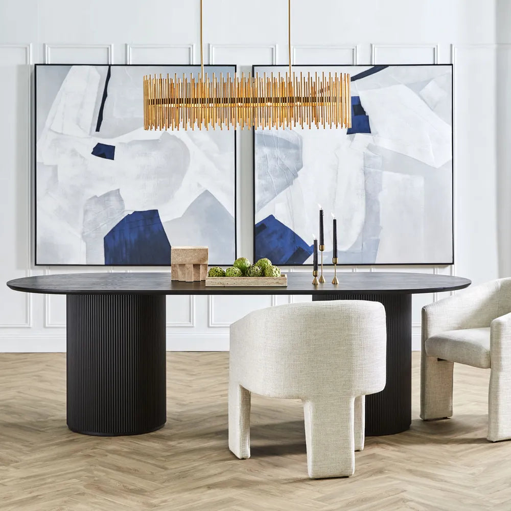 Aimee oval dining table deals