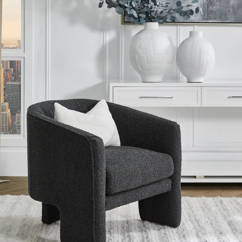 Kylie Armchair - Black Boucle