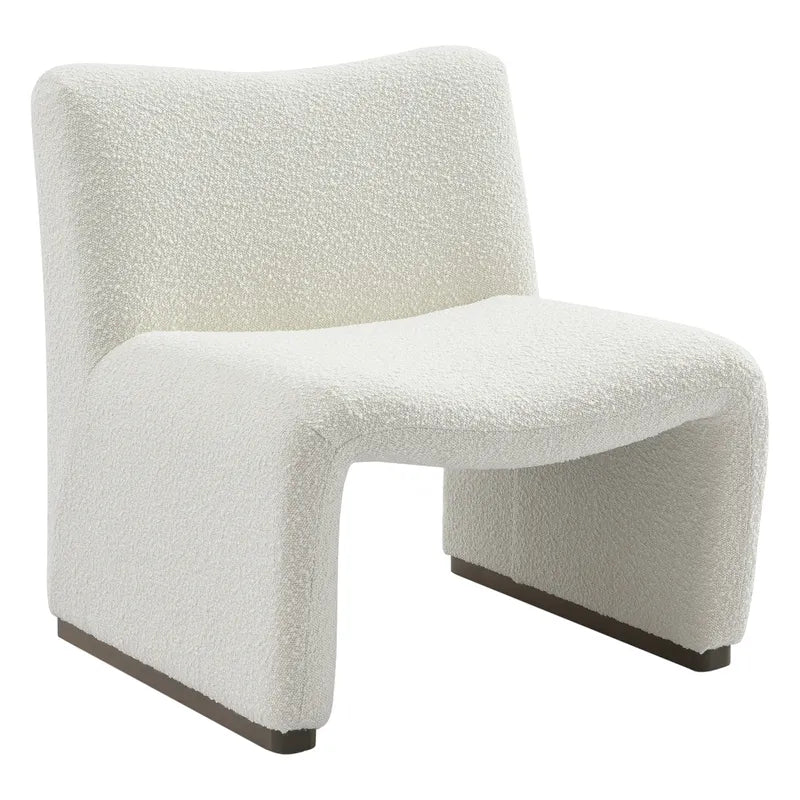 Beau Lounge Chair - White Boucle