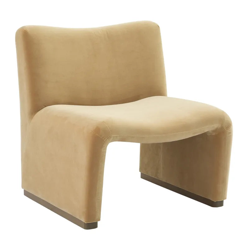 Beau Lounge Chair - Ochre Velvet