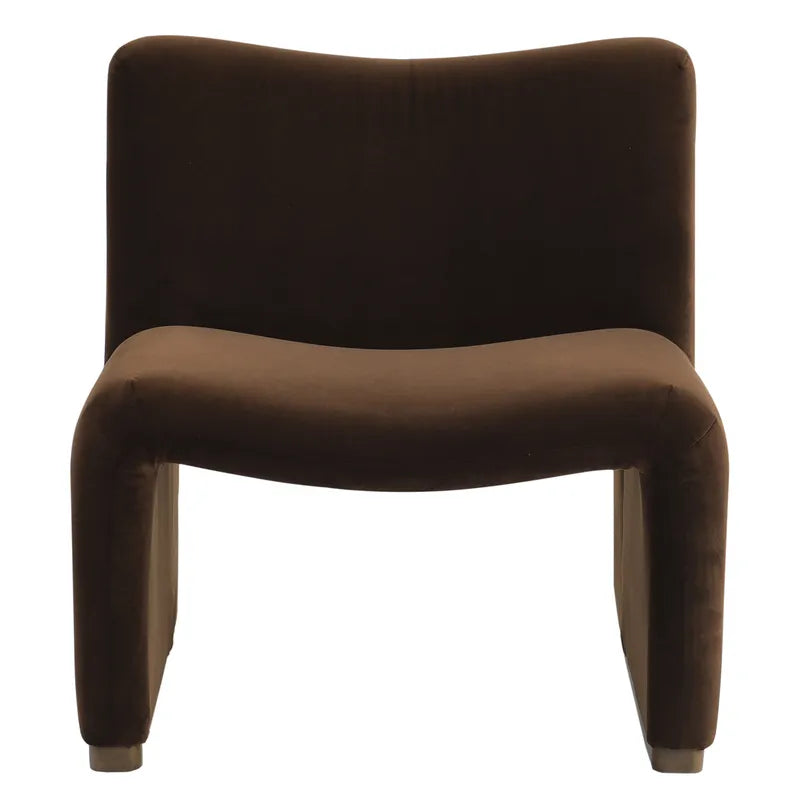 Beau Lounge Chair - Dark Chocolate Velvet