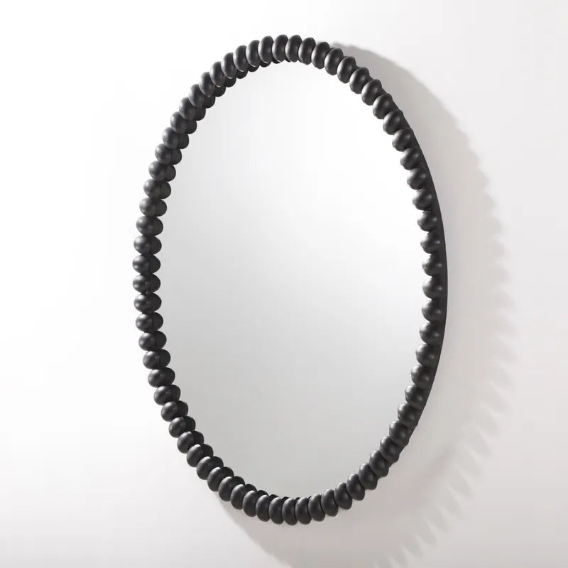 Esme Round Wall Mirror - Black