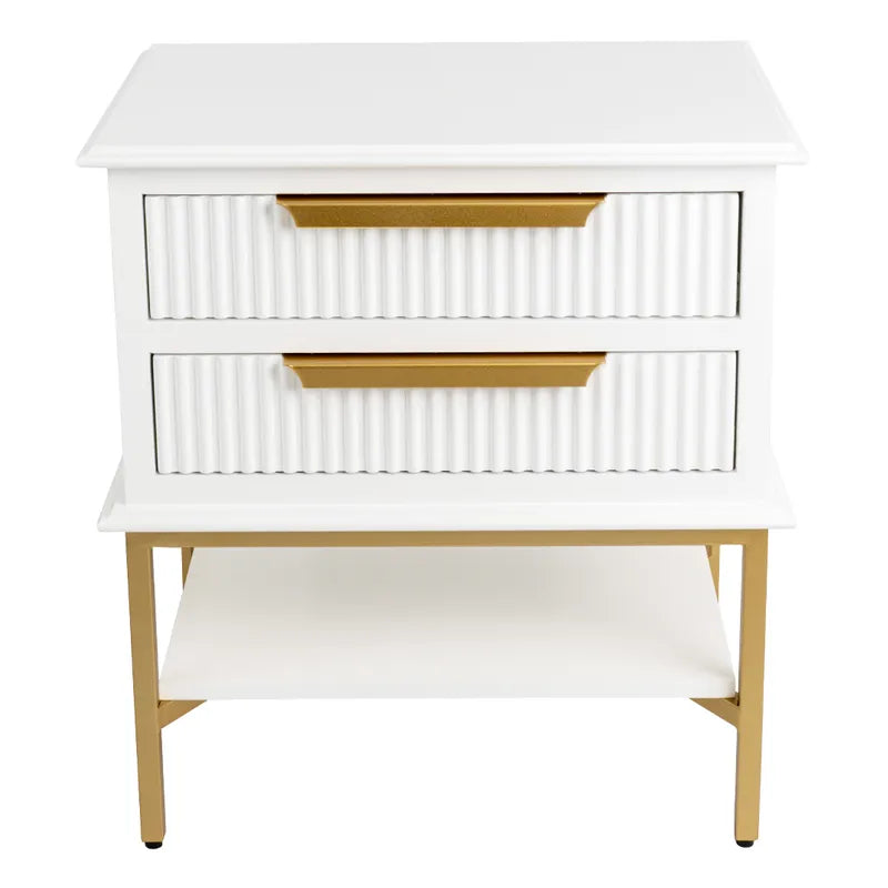 Aimee Bedside Table - Small (White)