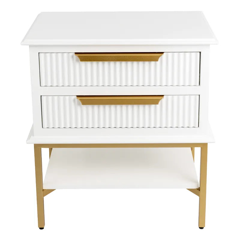 Aimee Bedside Table - Small - White