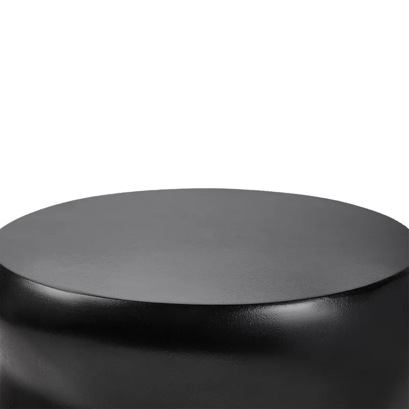 Dune Concrete Side Table/Stool - Black