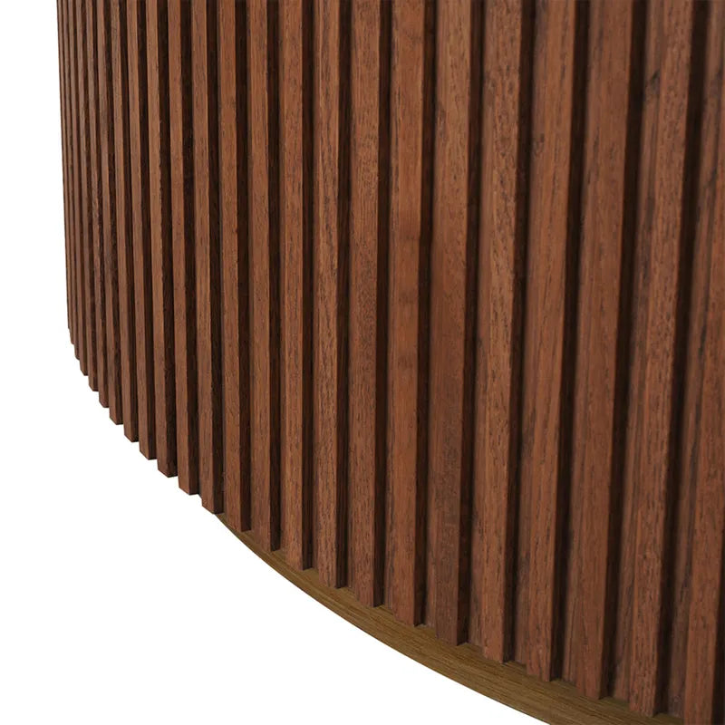Mason Round Coffee Table - Walnut