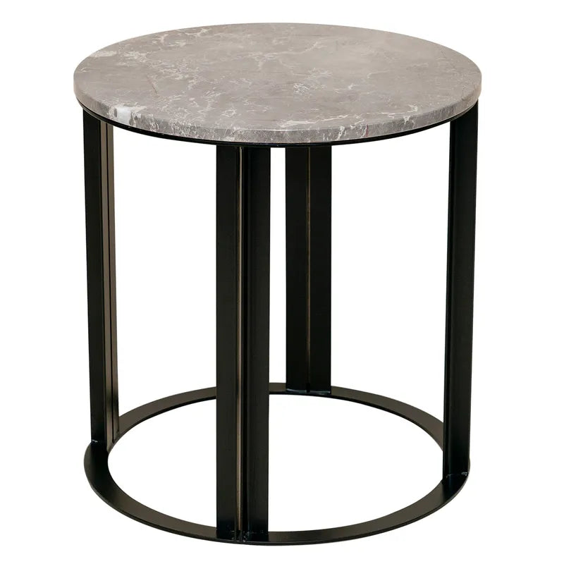 Bowie Marble Side Table - Grey