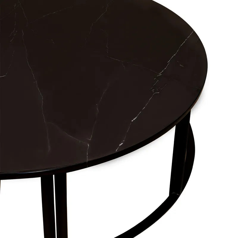 Bowie Marble Coffee Table - Black